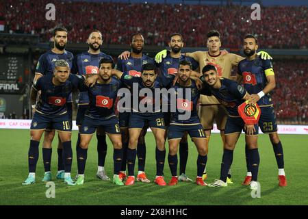 Kairo, Ägypten. Mai 2024. KAIRO, ÄGYPTEN - 25. MAI: Es Tunis Teamfoto beim CAF Champions League Finale Second Leg Match zwischen Al Ahly und Esperance Sportive Tunis im Cairo International Stadium am 25. Mai 2024 in Kairo, Ägypten. (Foto von M.. Bayoumy/SFSI) Credit: Sebo47/Alamy Live News Stockfoto