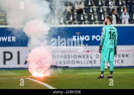 Leuven, Belgien. Mai 2024. Maxence Prevot von OHL, dargestellt während eines Fußballspiels zwischen Oud-Heverlee Leuven und KVC Westerlo am Samstag, den 25. Mai 2024 in Leuven, am 10. Tag (von 10), dem letzten Tag der Europa-Play-offs der ersten Liga der Jupiler Pro League 2023-2024. BELGA FOTO BRUNO FAHY Credit: Belga News Agency/Alamy Live News Stockfoto