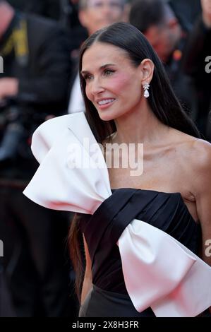 Cannes, Frankreich. Mai 2024. CANNES, FRANKREICH. 25. Mai 2024: Demi Moore bei der Abschlusszeremonie beim 77. Festival de Cannes. Bildnachweis: Paul Smith/Alamy Live News Stockfoto