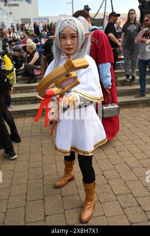 LONDON, ENGLAND - 25. MAI 2024: Tausende nehmen an der MCM Comic Con London - Day 2 an der MCM Comic Con London in Excel London Teil. Quelle: Siehe Li/Picture Capital/Alamy Live News Stockfoto