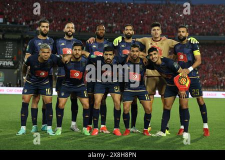 Kairo, Ägypten. Mai 2024. KAIRO, ÄGYPTEN - 25. MAI: Es Tunis Teamfoto beim CAF Champions League Finale Second Leg Match zwischen Al Ahly und Esperance Sportive Tunis im Cairo International Stadium am 25. Mai 2024 in Kairo, Ägypten. (Foto von M.. Bayoumy/SFSI) Credit: Sebo47/Alamy Live News Stockfoto