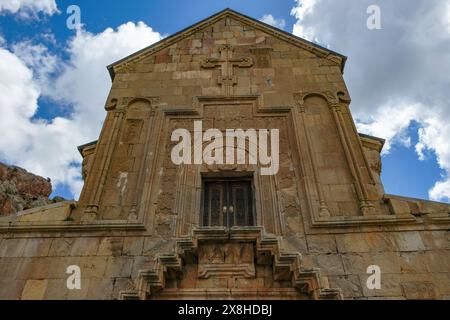 Areni, Armenien - 9. Mai 2024: Detail des Noravank-Klosters in Areni, Armenien. Stockfoto