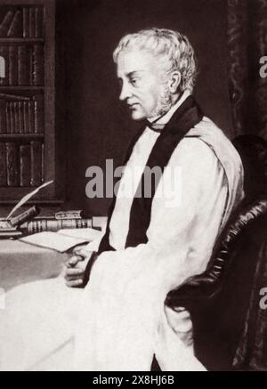 Edward Bouverie Pusey (1800–1882), ein englischer anglikanischer Priester und Führer der Oxford-Bewegung, die in den 1830er Jahren begann und sich schließlich zum anglo-katholischen Glauben entwickelte. Stockfoto