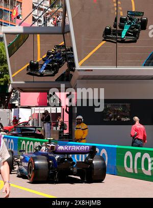 Monte Carlo, Monaco. Mai 2024. 25.05.2024, Circuit de Monaco, Monte Carlo, Formel 1 Grand Prix Monaco 2024, Foto Logan Sargeant (USA), Williams Racing Credit: dpa/Alamy Live News Stockfoto