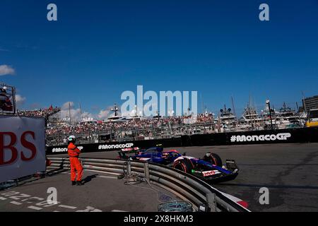 Monte Carlo, Monaco. Mai 2024. 25.05.2024, Circuit de Monaco, Monte Carlo, Formel 1 Grand Prix Monaco 2024, im Bild Yuki Tsunoda (JPN), Visa Cash App RB Formel 1 Team Credit: dpa/Alamy Live News Stockfoto