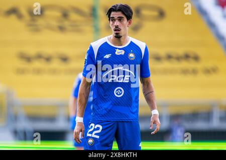 Lodz, Polen - 25. Mai 2024. Rafael Santos von Stal wurde während des Polnischen PKO Ekstraklasa League-Spiels zwischen LKS Lodz und Stal Mielec im Wladyslaw Krol Municipal Stadium gesehen. Quelle: Mikołaj Barbanell/Alamy Live News Stockfoto