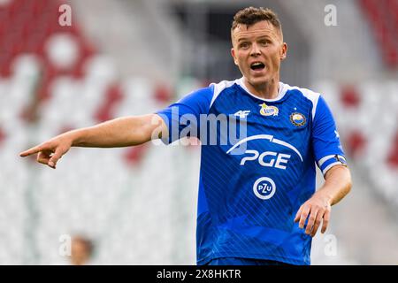 Lodz, Polen - 25. Mai 2024. Mateusz Matras von Stal Gesten während des Polnischen PKO Ekstraklasa League Spiels zwischen LKS Lodz und Stal Mielec im Wladyslaw Krol Municipal Stadium. Quelle: Mikołaj Barbanell/Alamy Live News Stockfoto