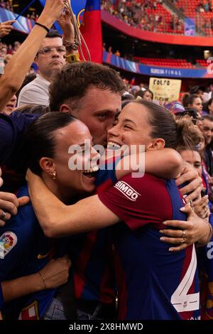 Bilbao, Spanien. Mai 2024. Bilbao, Spanien, 25. Mai 2024: Ona Batlle (22 Barcelona) während des UEFA Women's Champions League Final-Spiels zwischen dem FC Barcelona und Olympique Lyonnais im Estadio de San Mames in Bilbao, Spanien. (Pauline FIGUET/SPP) Credit: SPP Sport Press Photo. /Alamy Live News Stockfoto