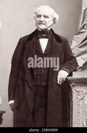 George Peabody (1795–1869), US-amerikanischer Financier und Philanthrope, 1862. Stockfoto