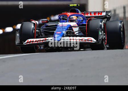 Monaco, Monaco. Mai 2024. Rennstrecke von Monaco #22 Yuki Tsunoda (CHN) Visa Cash APP Racing Bulls Formula One Team (ita) VCARB 01 Honda, während des Formel 1 Monaco Grand Prix 2024, 8. Runde der Formel-1-Weltmeisterschaft 2024 vom 20. Bis 23. Mai 2024 auf dem Monaco Circuit. (Philippe Nanchino/SPP) Credit: SPP Sport Press Photo. /Alamy Live News Stockfoto