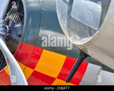 Douglas Militärflugzeug im Basismuseum Stockfoto