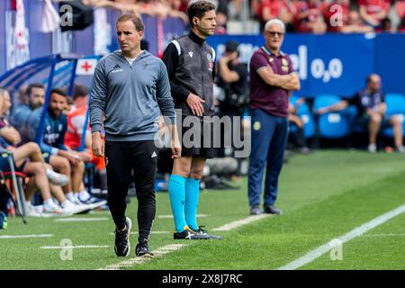 Pamplona, Spanien. Mai 2024. Jagoba Arrasate Coach von CA Osasuna wurde während des spanischen Fußballspiels der Liga EA im Sadar-Stadion zwischen CA Osasuna und Villarreal CF im Spiel gesehen. Endpunktzahl; CA Osasuna 1:1 Villarreal CF. (Foto: Fernando Pidal/SOPA Images/SIPA USA) Credit: SIPA USA/Alamy Live News Stockfoto