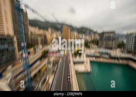 Monte-Carlo, Monaco - 24. MAI 2024, #27 Nico Hulkenberg (GER, HAAS), Freies Training vor der Qualifikation für den Großen Preis von Monaco 2024 Stockfoto