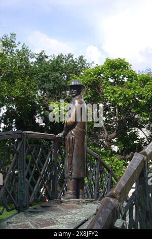 Statue von Nagy Imre, reformbefürwortender Premierminister Ungarns im Jahr 1956, von dem Bildhauer Tamas Varga, Jaszai Mari ter, Budapest, Ungarn Stockfoto