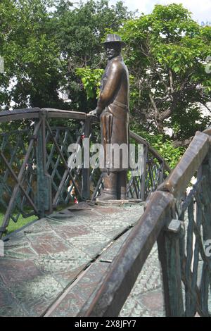 Statue von Nagy Imre, reformbefürwortender Premierminister Ungarns im Jahr 1956, von dem Bildhauer Tamas Varga, Jaszai Mari ter, Budapest, Ungarn Stockfoto