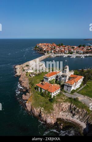 Verlassene Fischerschule auf der Insel St. Kirik in Sozopol, Bulgarien Stockfoto