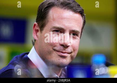 Dortmund, Deutschland. Mai 2024. firo: 15.05.2024, Fußball, 1.Liga, 1.Bundesliga, Saison 2023/2024, BVB, Borussia Dortmund, PK, Pressekonferenz, Präsentation von Lars Ricken, Lars Ricken, Geschäftsführer Sport, BVB, Porträt, Quelle: dpa/Alamy Live News Stockfoto