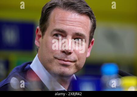 Dortmund, Deutschland. Mai 2024. firo: 15.05.2024, Fußball, 1.Liga, 1.Bundesliga, Saison 2023/2024, BVB, Borussia Dortmund, PK, Pressekonferenz, Präsentation von Lars Ricken, Lars Ricken, Geschäftsführer Sport, BVB, Porträt, Quelle: dpa/Alamy Live News Stockfoto