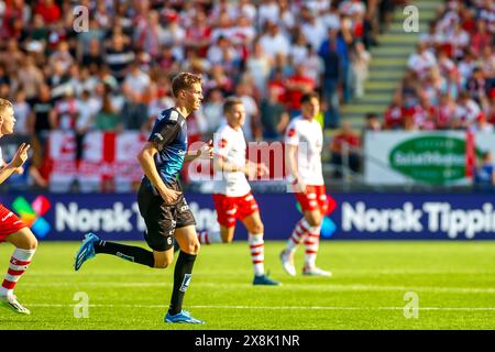 Fredrikstad, Norwegen, 25. Mai 2024. Tromsø Jens Hjertø-Dahl, das Eliteserien-Spiel zwischen Fredrikstad und Tromsø im Fredrikstad-Stadion. Quelle: Frode Arnesen/Alamy Live News Stockfoto