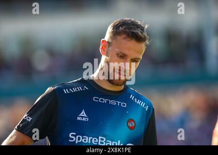 Fredrikstad, Norwegen, 25. Mai 2024. Tromsø anders Jenssen im Eliteserien-Spiel zwischen Fredrikstad und Tromsø im Fredrikstad-Stadion. Quelle: Frode Arnesen/Alamy Live News Stockfoto