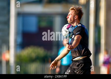 Fredrikstad, Norwegen, 25. Mai 2024. Tromsø Vetle Skjærvik im Eliteserien-Spiel zwischen Fredrikstad und Tromsø im Fredrikstad-Stadion. Quelle: Frode Arnesen/Alamy Live News Stockfoto