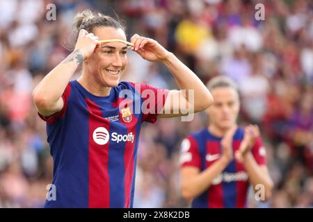 Bilbao, Spanien. Mai 2024. BILBAO, SPANIEN - 25. MAI: Lucy Bronze aus Barcelona beim UEFA Women's Champions League Finale zwischen dem FC Barcelona und Olympique Lyonnais im San Mames Stadium am 25. Mai 2024 in Bilbao, Spanien. (Foto von Leiting Gao/Orange Pictures) Credit: Orange Pics BV/Alamy Live News Stockfoto