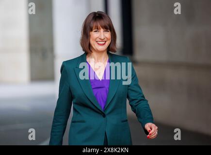 London, Großbritannien. Mai 2024. Schattenkanzlerin Rachel Reeves bei der BBC am Sonntag mit Laura Kuenssberg. Quelle: Mark Thomas/Alamy Live News Stockfoto