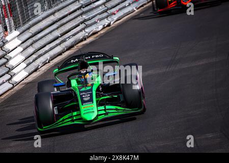 05 MALONY Zane (bar), Rodin Motorsport, Dallara F2 2024, Action während der 5. Runde der FIA Formel 2 Meisterschaft 2024 vom 23. Bis 26. Mai 2024 auf dem Circuit de Monaco, in Monaco - Foto Eric Alonso / DPPI Stockfoto