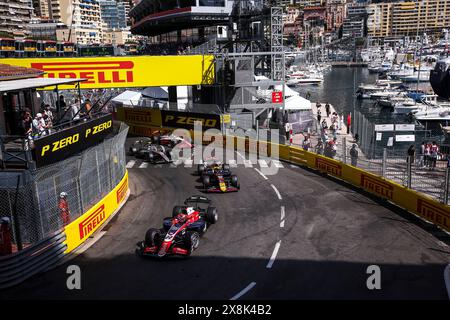 22 VERSCHOOR Richard (nld), Trident, Dallara F2 2024, Action während der 5. Runde der FIA Formel 2 Meisterschaft 2024 vom 23. Bis 26. Mai 2024 auf dem Circuit de Monaco, in Monaco - Foto Eric Alonso / DPPI Stockfoto