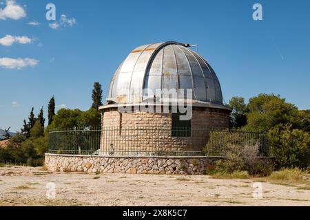 Doridis astronomisches Observatorium 1842, Athen, Griechenland. Stockfoto