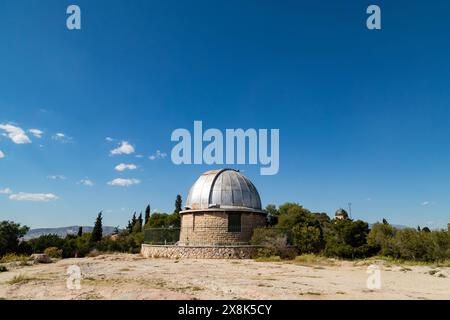 Doridis astronomisches Observatorium 1842, Athen, Griechenland. Stockfoto