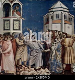 Giotto di Bondone - Nr. 21 Szenen aus Dem Leben Christi - 5. Massaker an den Innocents Stockfoto