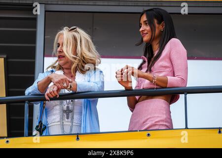 Monaco. Mai 2024. Pascale Leclerc und Alexandra Saint Mleux, Porträt während des Formel 1 Grand Prix de, Monaco. , . Formel-1-Weltmeisterschaft vom 23. Bis 26. Mai 2024 auf dem Circuit de Monaco, in Monaco - Foto Paul Vaicle/DPPI Credit: DPPI Media/Alamy Live News Credit: DPPI Media/Alamy Live News Stockfoto