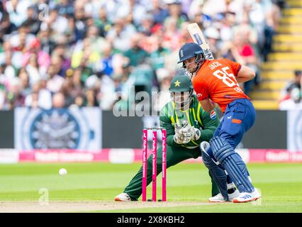 Will Jacks trat für England in der zweiten Vitality T20 International zwischen England und Pakistan an Stockfoto