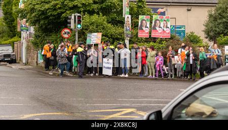 Protest in Dublin Stockfoto