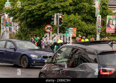 Protest in Dublin Stockfoto