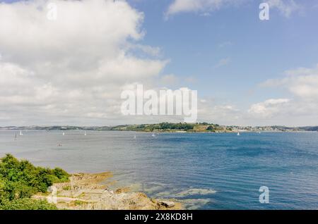 Carrick Roads Mündung in Falmouth, Großbritannien Stockfoto