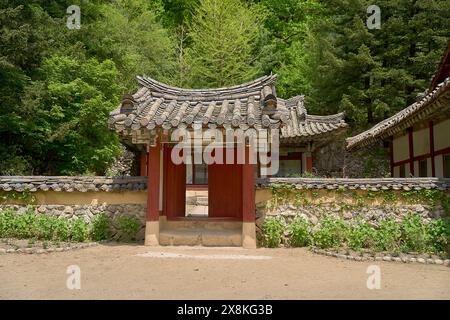 Pohyeon-sa in Myohyang-san, Nordkorea, ein großer Museumskomplex koreanischer Kultur Stockfoto