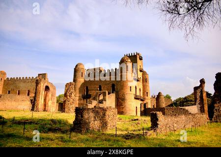 ÄTHIOPIEN - Fasilides Castle, Kaiserliche Stadt Gondar Stockfoto