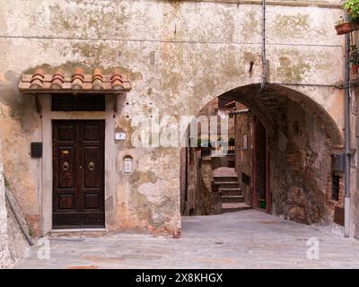 Italien, Toskana, Capalbio (Grosseto), Altstadt Stockfoto