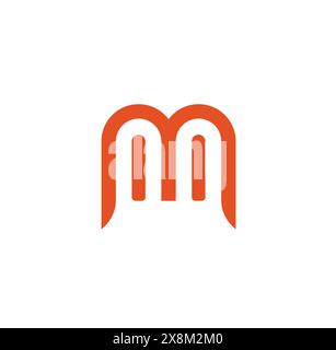 Initial Letter M Logo Design Vektor Inspiration. Stock Vektor