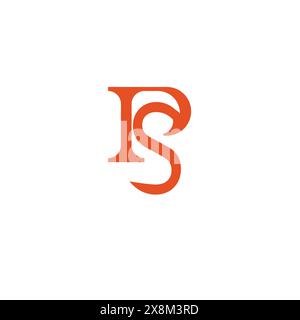 SP oder PS Letter Business Logo Design Alphabet Symbol Vektorsymbol Stock Vektor