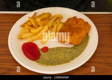 England, Kent, Gravesend, Guru Nanak Darbar Gurdwara, das jährliche Vaisakhi aka Baisakhi Festival am 13. April, vegetarische Mahlzeit Stockfoto