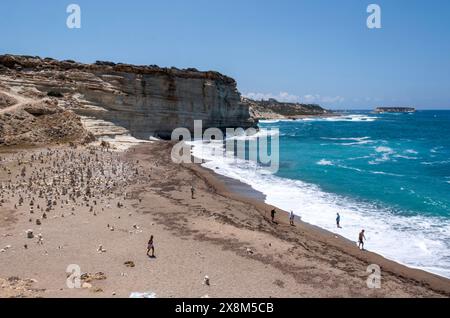 White River Beach, Avakas Gorge, Akamas Halbinsel, Republik Zypern Stockfoto