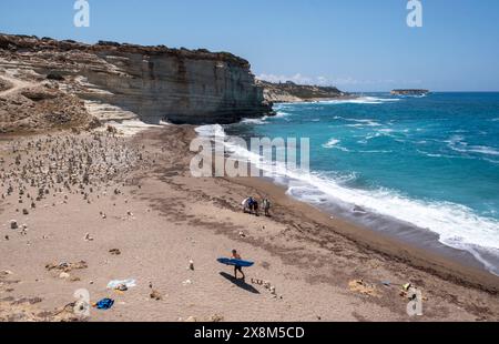 White River Beach, Avakas Gorge, Akamas Halbinsel, Republik Zypern Stockfoto