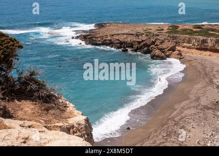 White River Beach, Avakas Gorge, Akamas Halbinsel, Republik Zypern Stockfoto