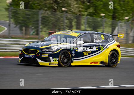 Sevenoaks, Kent - 11. Mai 2024: Daryl Deleon 18 Unlimited Motorsport FP1 Brands Hatch Indy Stockfoto