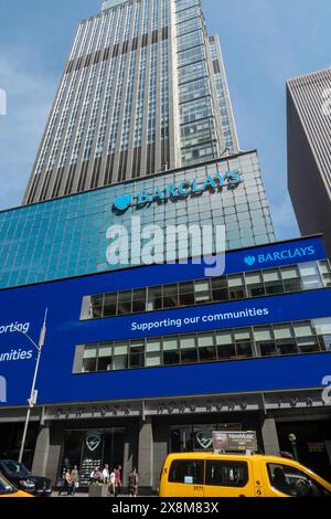 Barclays Building, 745 Seventh Avenue, 2024, USA NYC Stockfoto