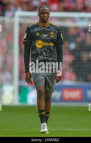 Während des Play-Off-Endrunde der Sky Bet Championship Leeds United gegen Southampton im Wembley Stadium, London, Großbritannien, 26. Mai 2024 (Foto: Gareth Evans/News Images) Stockfoto