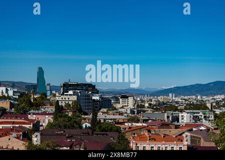 Blick auf die Altstadt von Tiflis Stockfoto